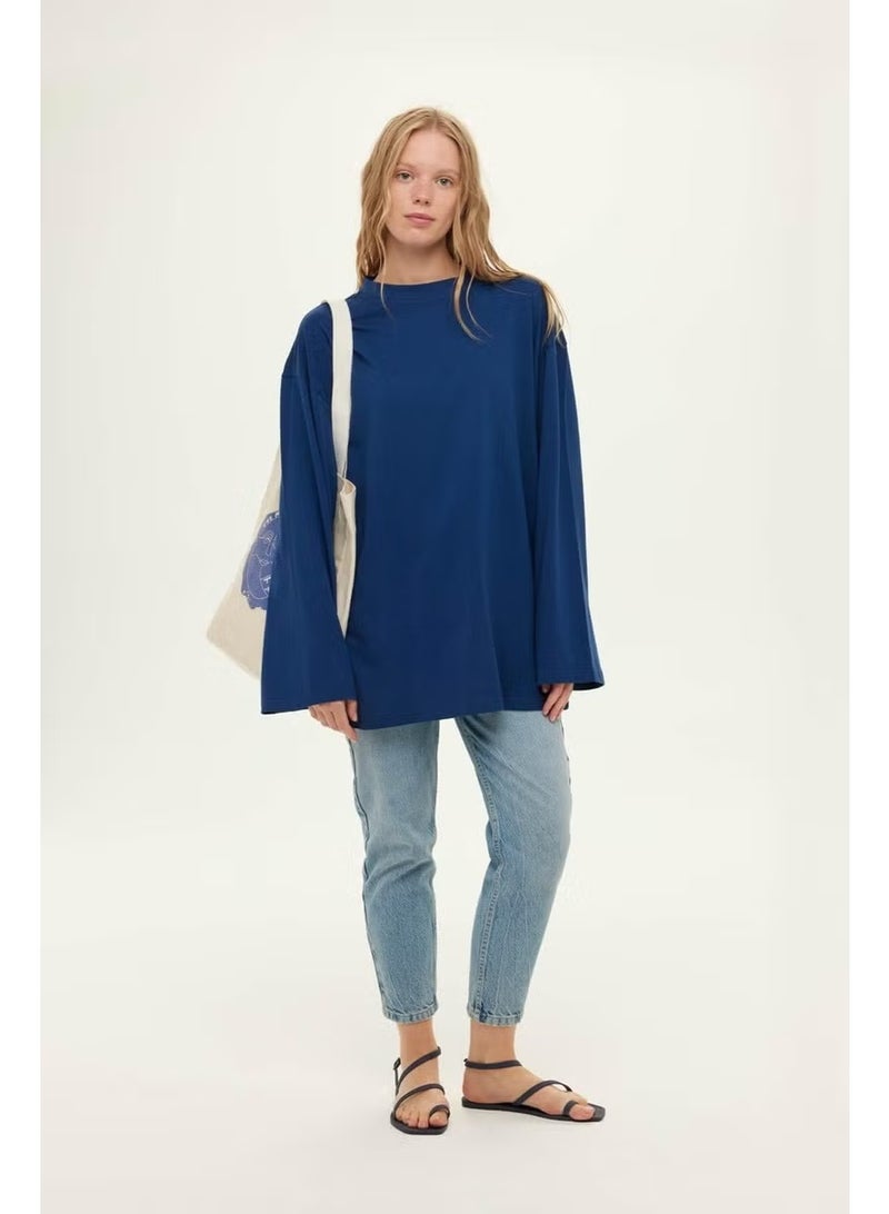 Manuka Wide Sleeve Oversized Indigo - Image 2